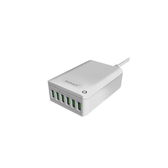 Tsmart Ergonomik Dizayn 6 USB Çıkışlı Şarj Cihazı