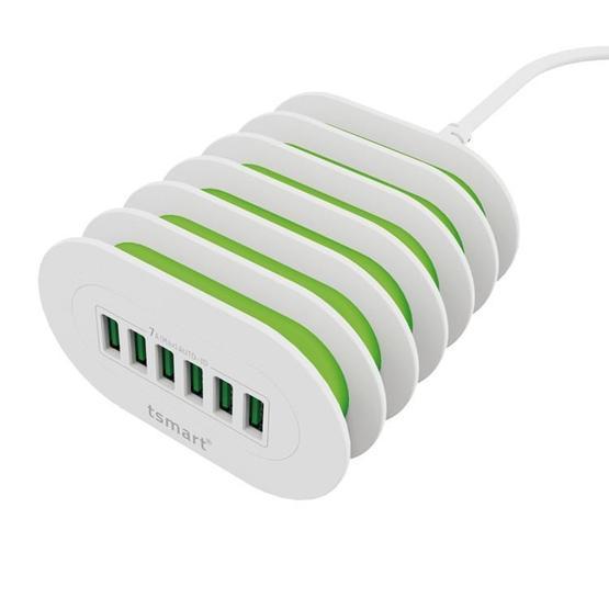 Tsmart Ergonomik Dizayn 6 USB Çıkışlı Şarj Cihazı USB Kablo Fiyatı