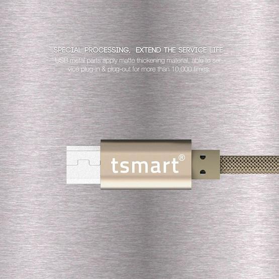 Tsmart Özel Seri Örgülü Android Şarj Kablosu