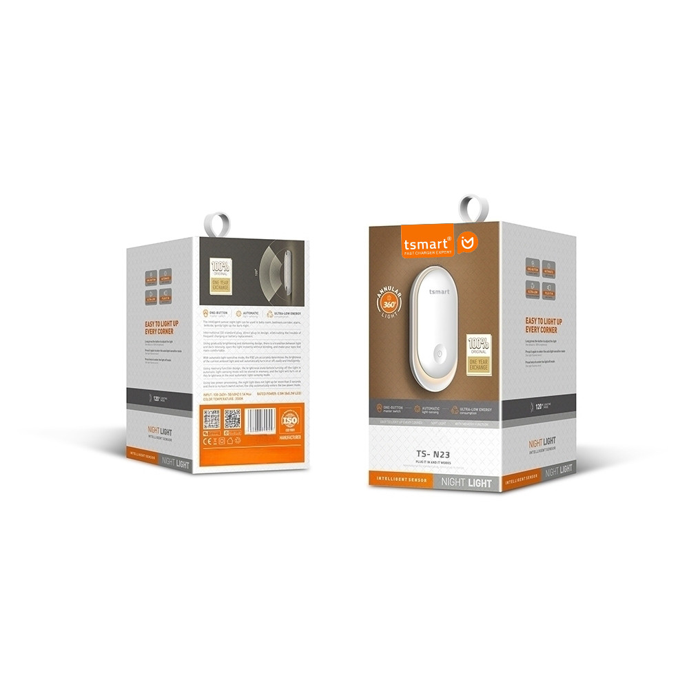 Tsmart Prize Takılabilen Karanlık Sensörlü LED Gece Lambası TS-N23