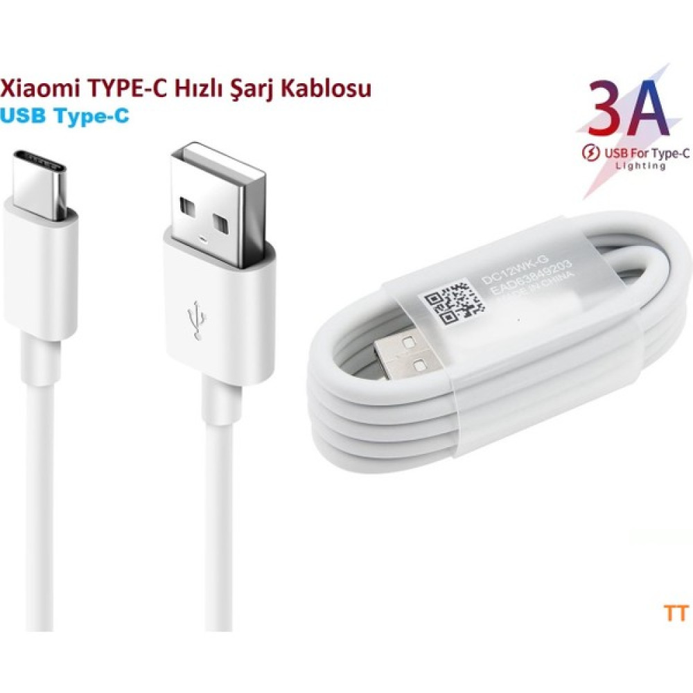 Tstore 3A Xiaomi (Type-C) Hızlı 1 Metre Şarj Kablosu Cep Telefonu Şarj Cihazı Fiyatı