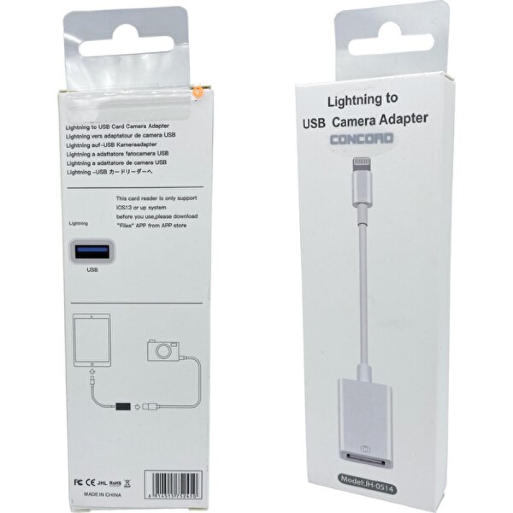 Tstore Iphone Lightning USB (Flash Bellek Destekli) Otg Kablo Concord JH-0514 Bilgisayar Çevirici ve Adaptörü Fiyatı