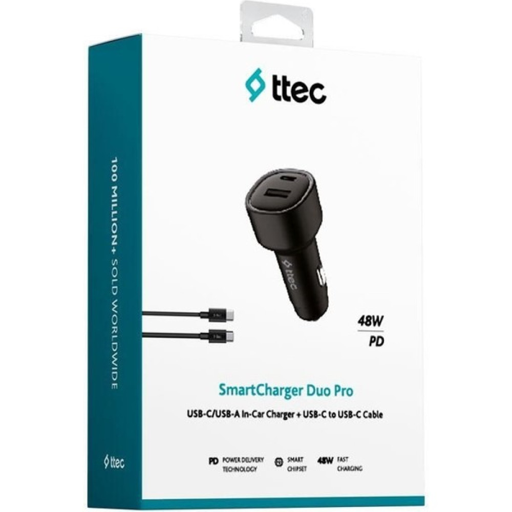 Ttec 2CKP02CS Smartcharger Duo Pd 48W Araç Hızlı Şarj Aleti Usb-C+Usb-A - Usb-C-Usb-C 3A K Oto Boyaları Fiyatı