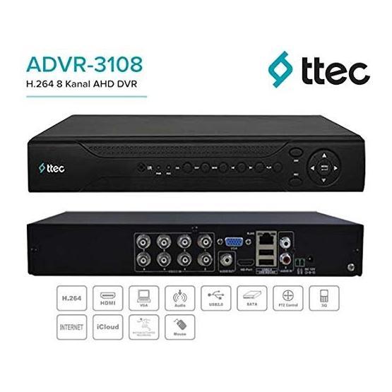 Ttec Advr-3108 8 Kanal Analog Kayıt Cihazı