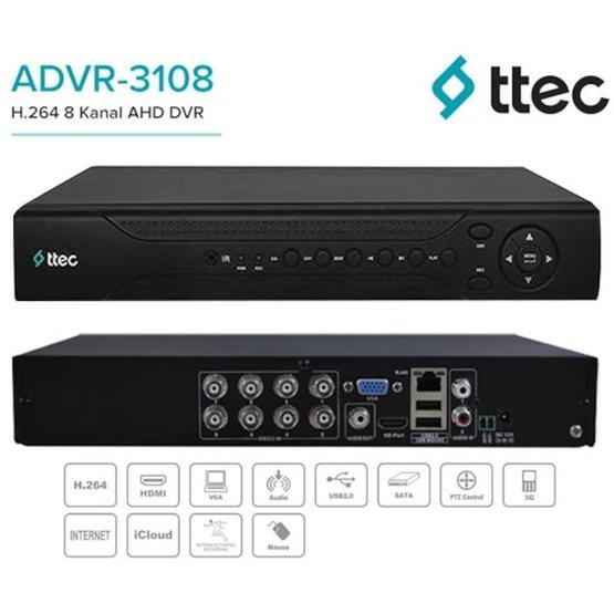Ttec Advr-3108 8 Kanal Analog Kayıt Cihazı