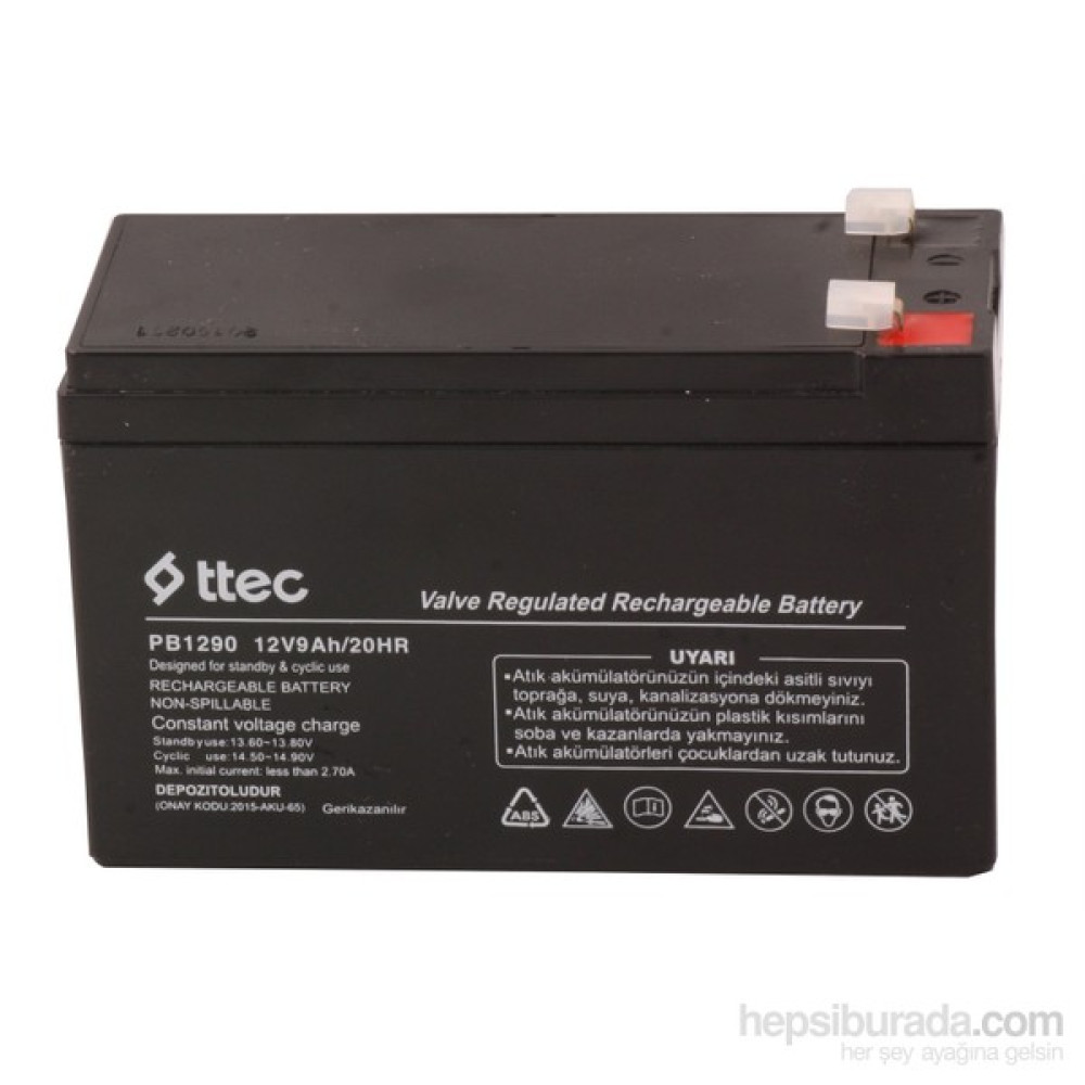 Ttec Plus 12V 9Ah Bakımsız Kuru Akü Akü Takviye Kablosu Fiyatı