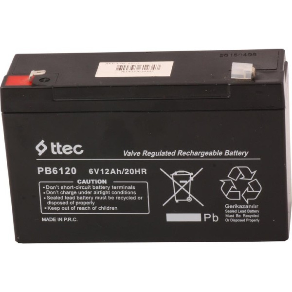 Ttec Plus 6V-12Ah Bakımsız Kuru Akü Kesintisiz Güç Kaynakları (UPS) Fiyatı