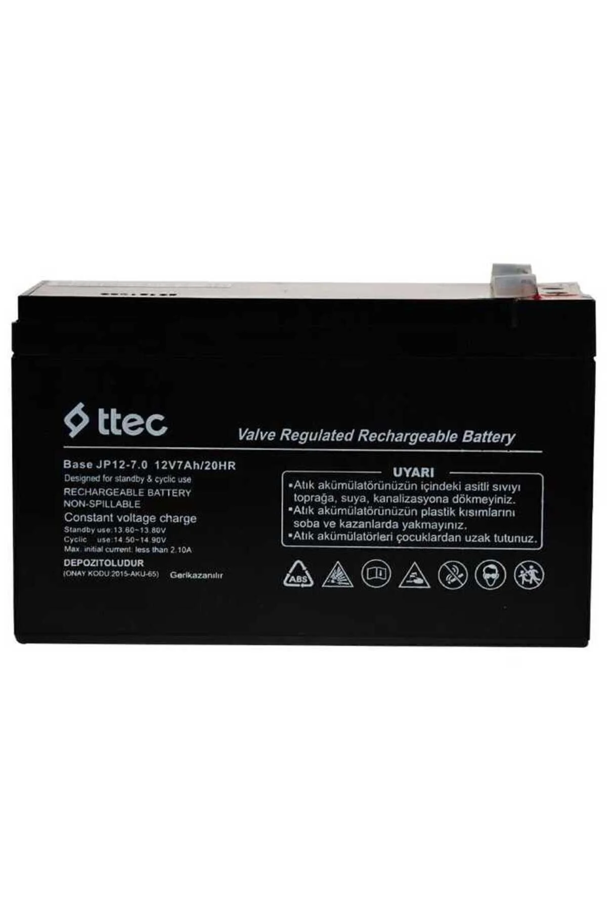 TTEC PLUS Ttec 12v 7ah- Bakımsız Kuru Akü 04/2024 Üretim 12 Volt 7 Amper Akü" Akü Fiyatı