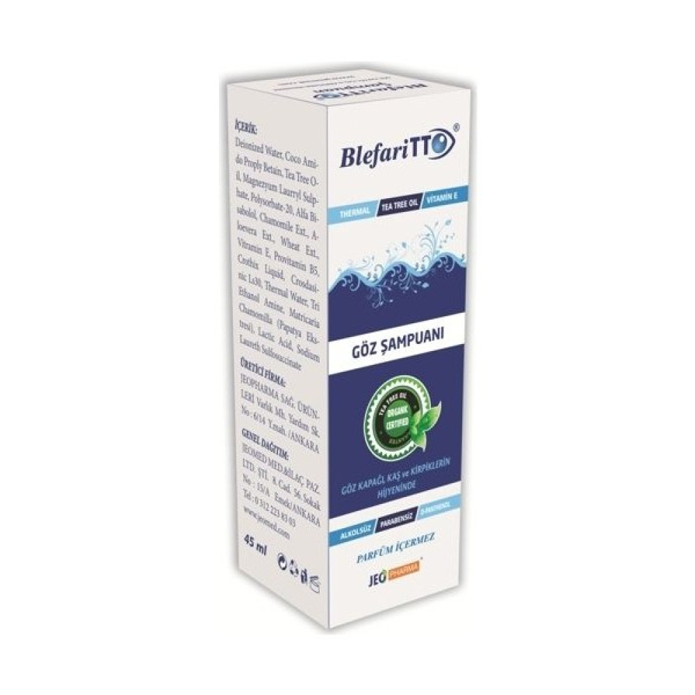 TTO Blefaritto Göz Şampuanı 45 ml Cilt Temizleme ve Peeling Fiyatı