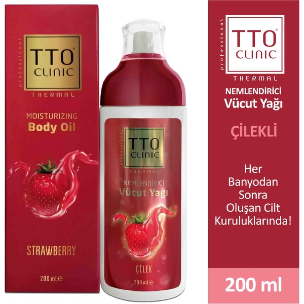 TTO CLINIC Nemlendirici Vücut Yağı Çilek 200 ml Nemlendiriciler Fiyatı
