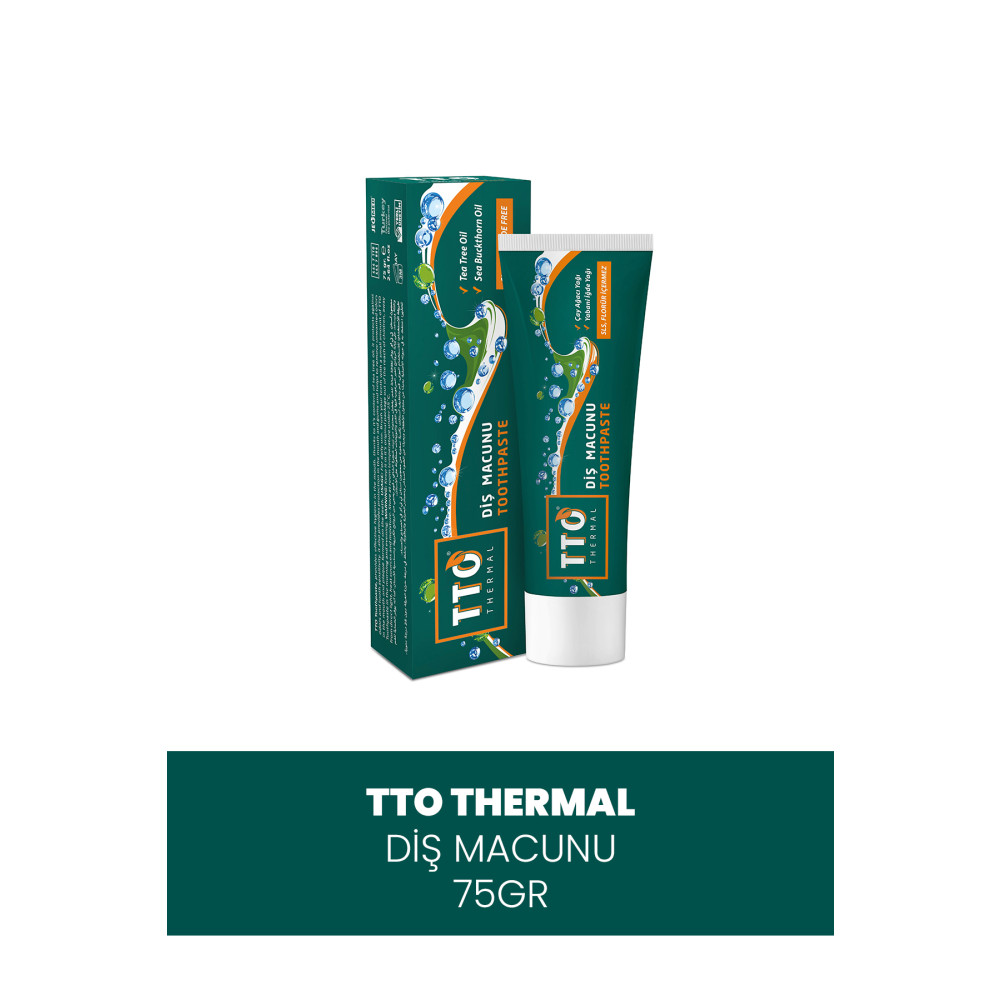 TTO Diş Macunu 75 ml Ağız Kokusu Ve Ağız Yaralarında (FLORÜRSÜZ) (ÇAY AĞACI YAĞI / TEA TREE OIL) Diş Macunları Fiyatı