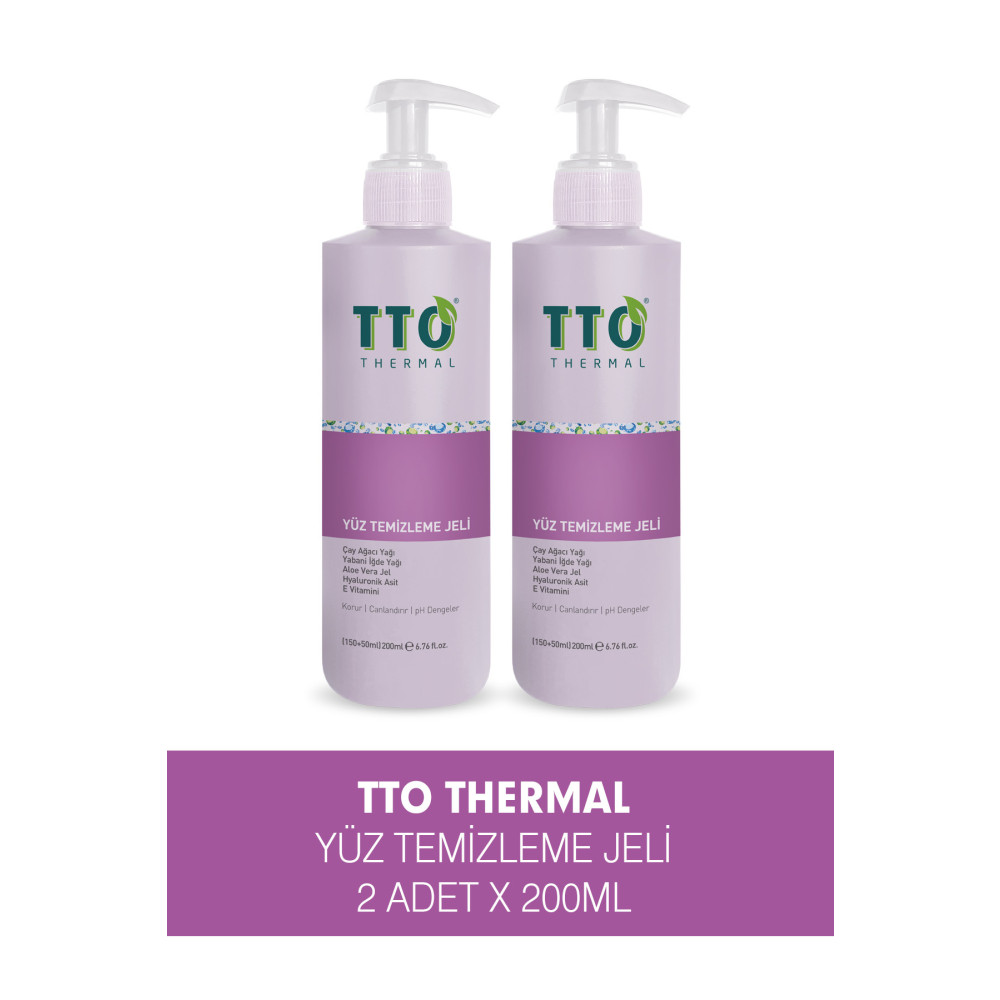 Tto Termal Tto Yüz Temizleme Jeli 150 Ml 2 Adet (çay Ağacı Yağı / Tea Tree Oıl) Cilt Temizleme ve Peeling Fiyatı