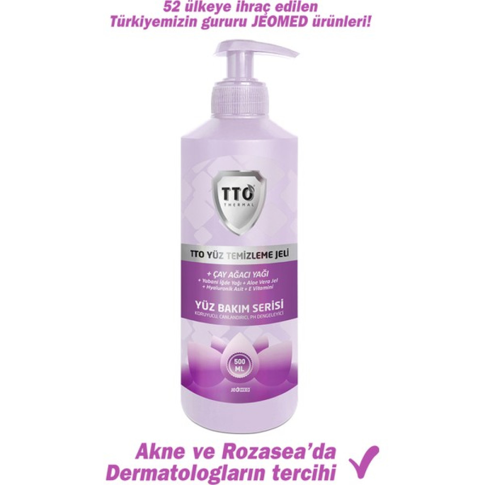 TTO Yüz Temizleme Jeli 500 ml Akne ve Sivilce Bakımı Fiyatı