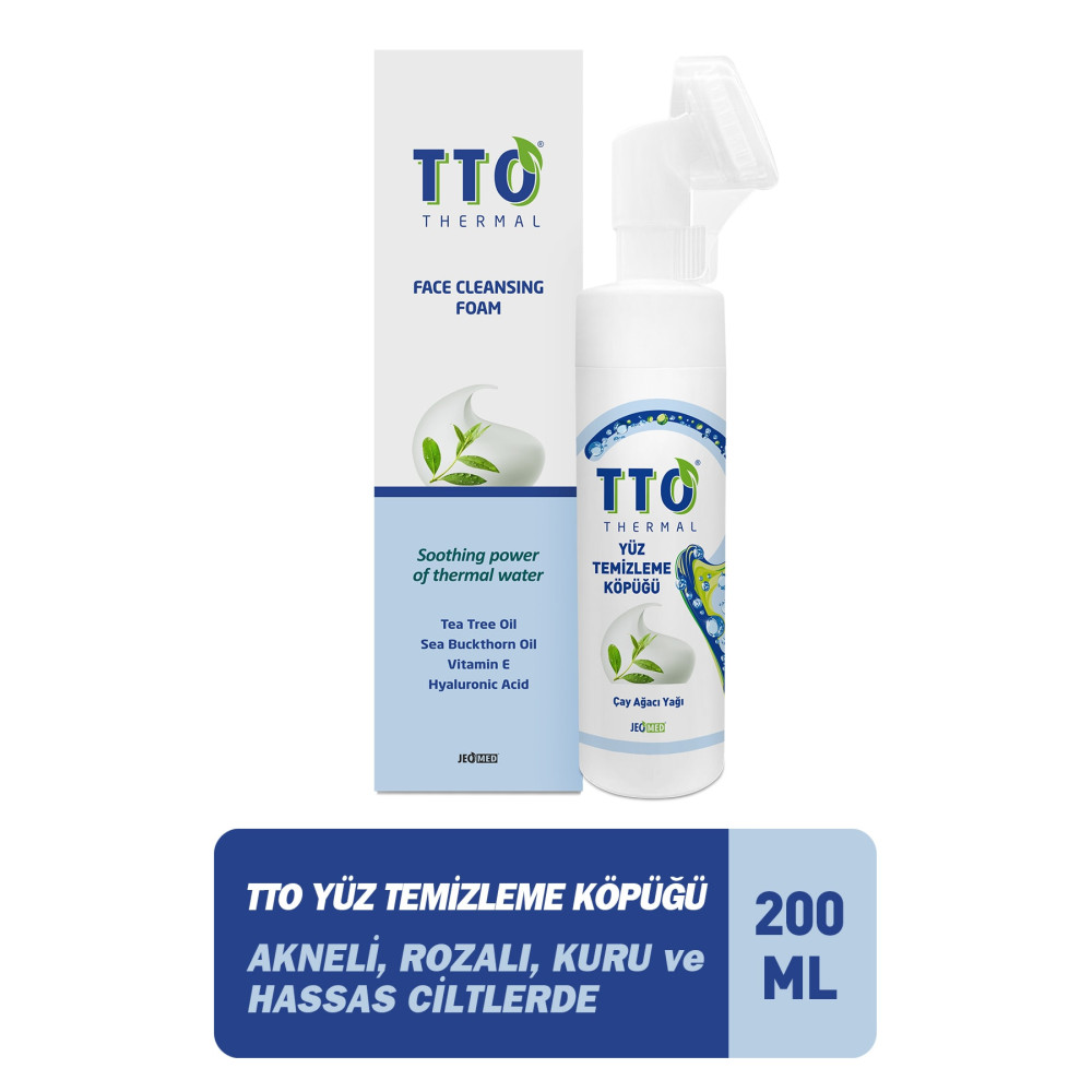 TTO Yüz Temizleme Köpüğü 200 Ml ( Aplikatörlü ) (çay Ağacı Yağı / Tea Tree Oıl) Makyaj Temizleyicileri Fiyatı