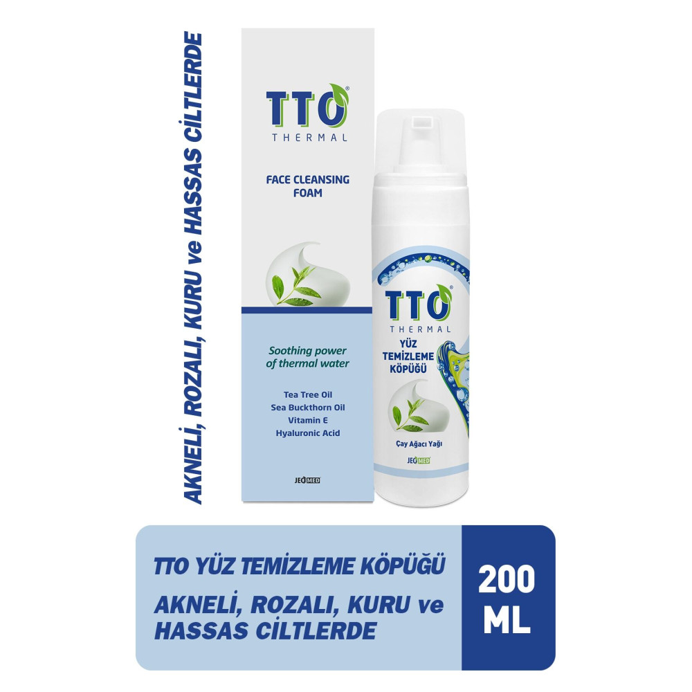 TTO Yüz Temizleme Köpüğü 200 ml (Çay Ağacı Yağı / tea tree oıl) Cilt Temizleme ve Peeling Fiyatı