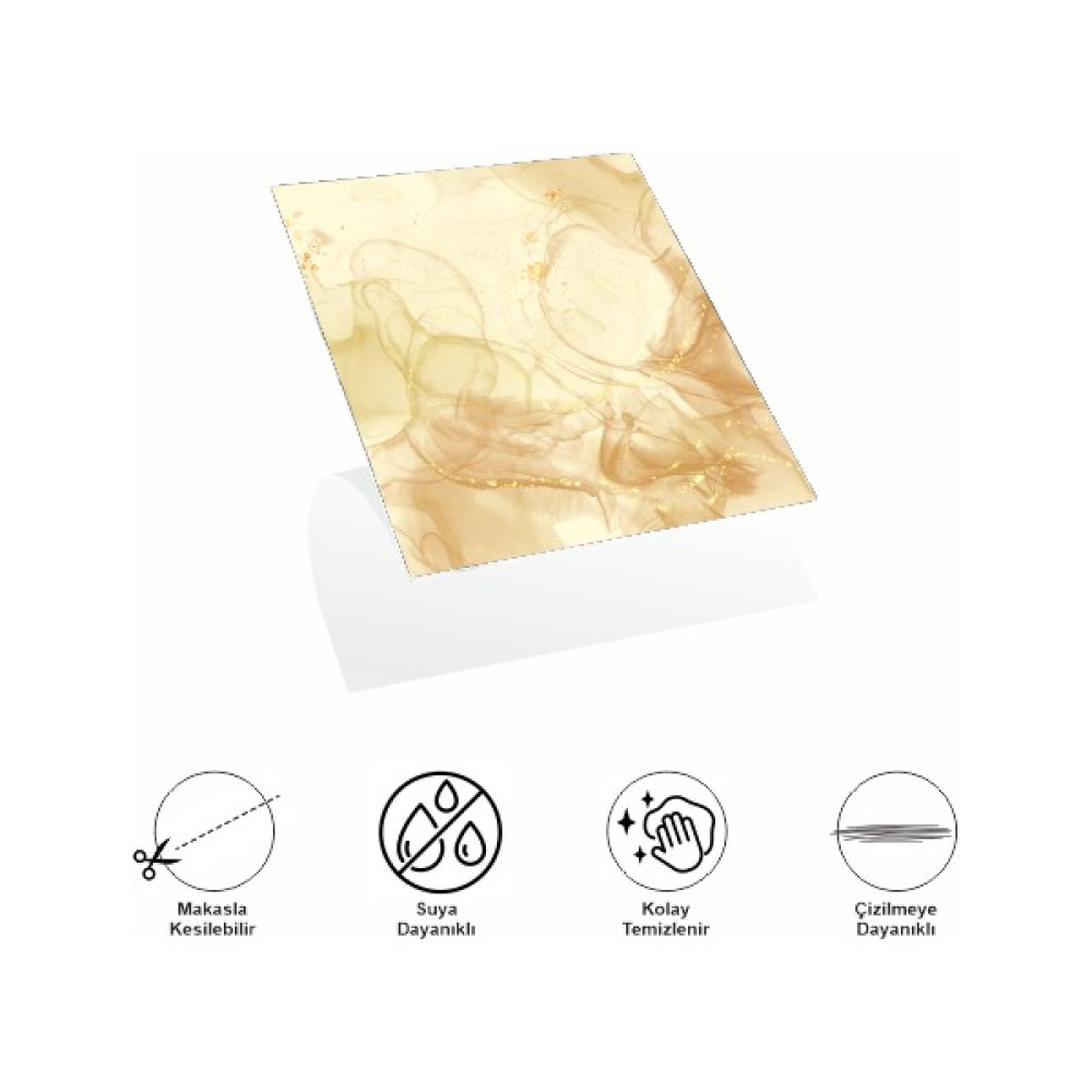 Ttt Decohandy 30X30 cm Pvc Duvar Karosu 4'lü Paket - Sarı Mermer Dış Cephe Yalıtım Malzemeleri Fiyatı