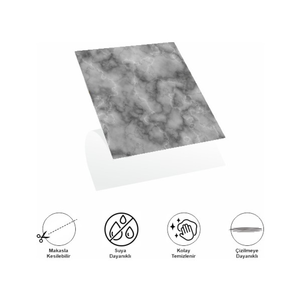 Ttt Decohandy Pvc Duvar Karosu 30 x 30 cm 4'lü Paket - Mermer Desenli Siyah 0,36M2 Dış Cephe Yalıtım Malzemeleri Fiyatı