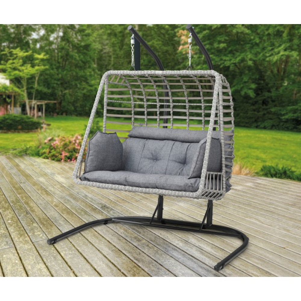 Tu Tienda Çift Kişilik Rattan Salıncak,beyaz - Beyaz Bahçe Salıncağı Fiyatı