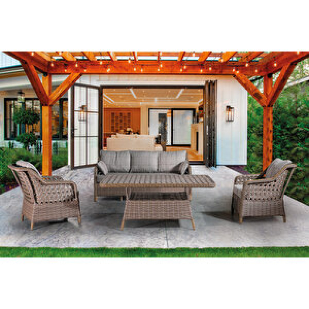 Tu Tienda Ronda 3+1+1+2puf+masa Rattan Bahçe Balkon Mobi̇lyasi Kahverengi Bahçe Mobilyası Takımı Fiyatı