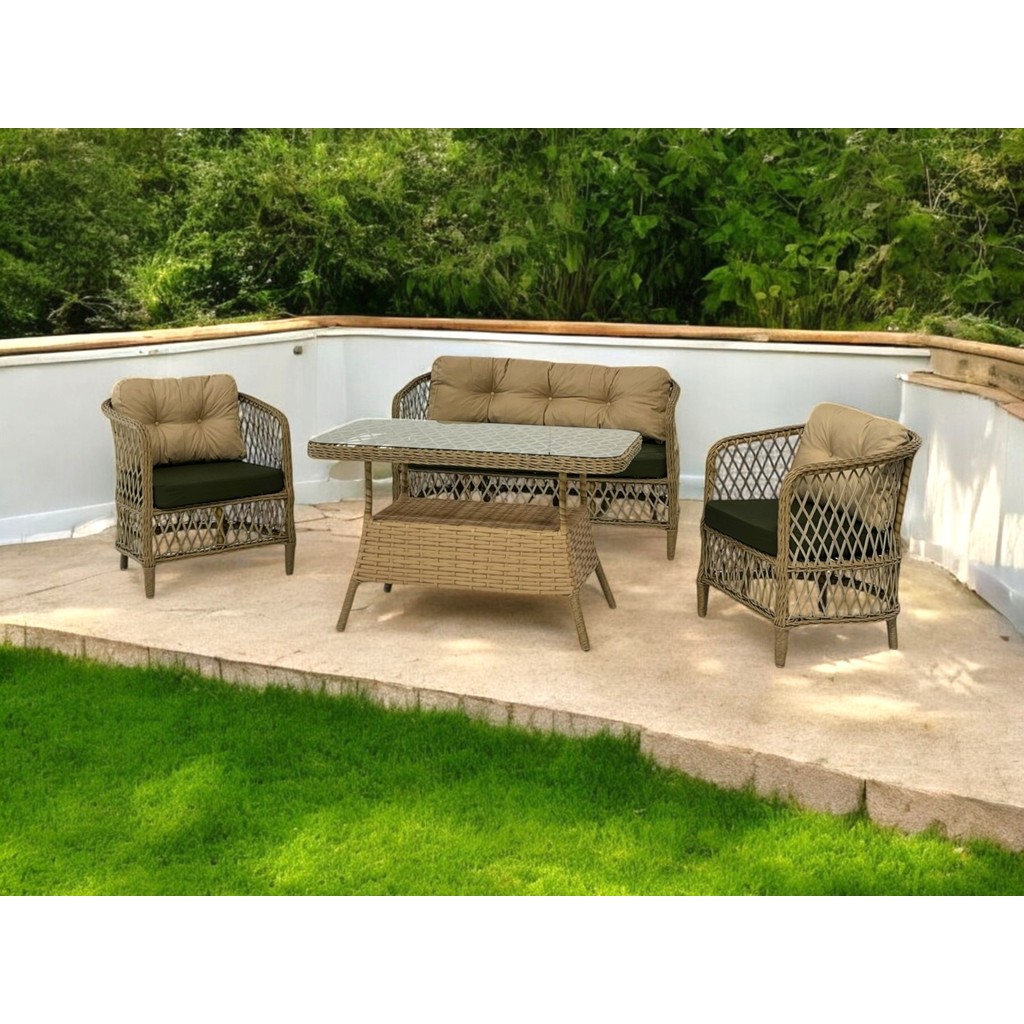Tu Tienda Tire 2 1 1 Masa Bahçe Balkon Mobilyası,bambu-Yeşil - Yeşil Diğer Fiyatı