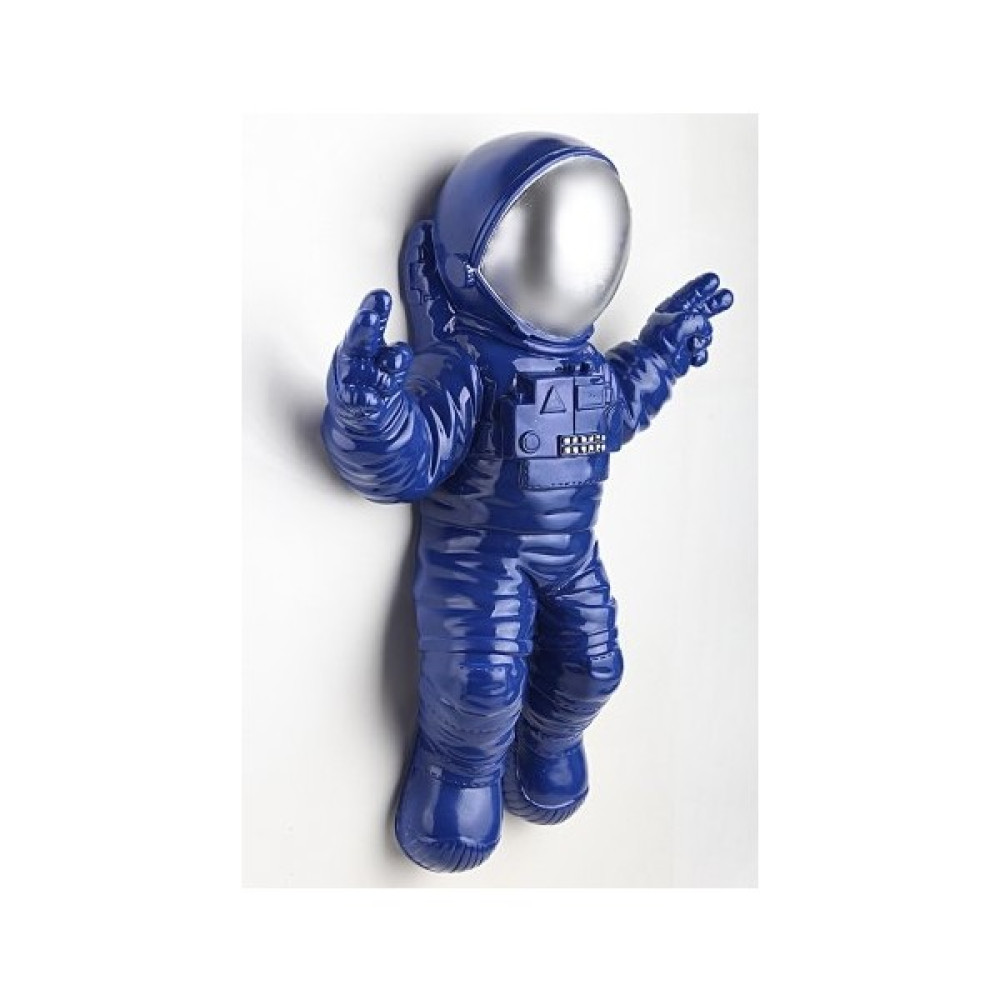 Tual Hobi Sanat Dekoratif Mavi Astronot Apollo Duvar Heykeli (47X35CM) Biblo Fiyatı