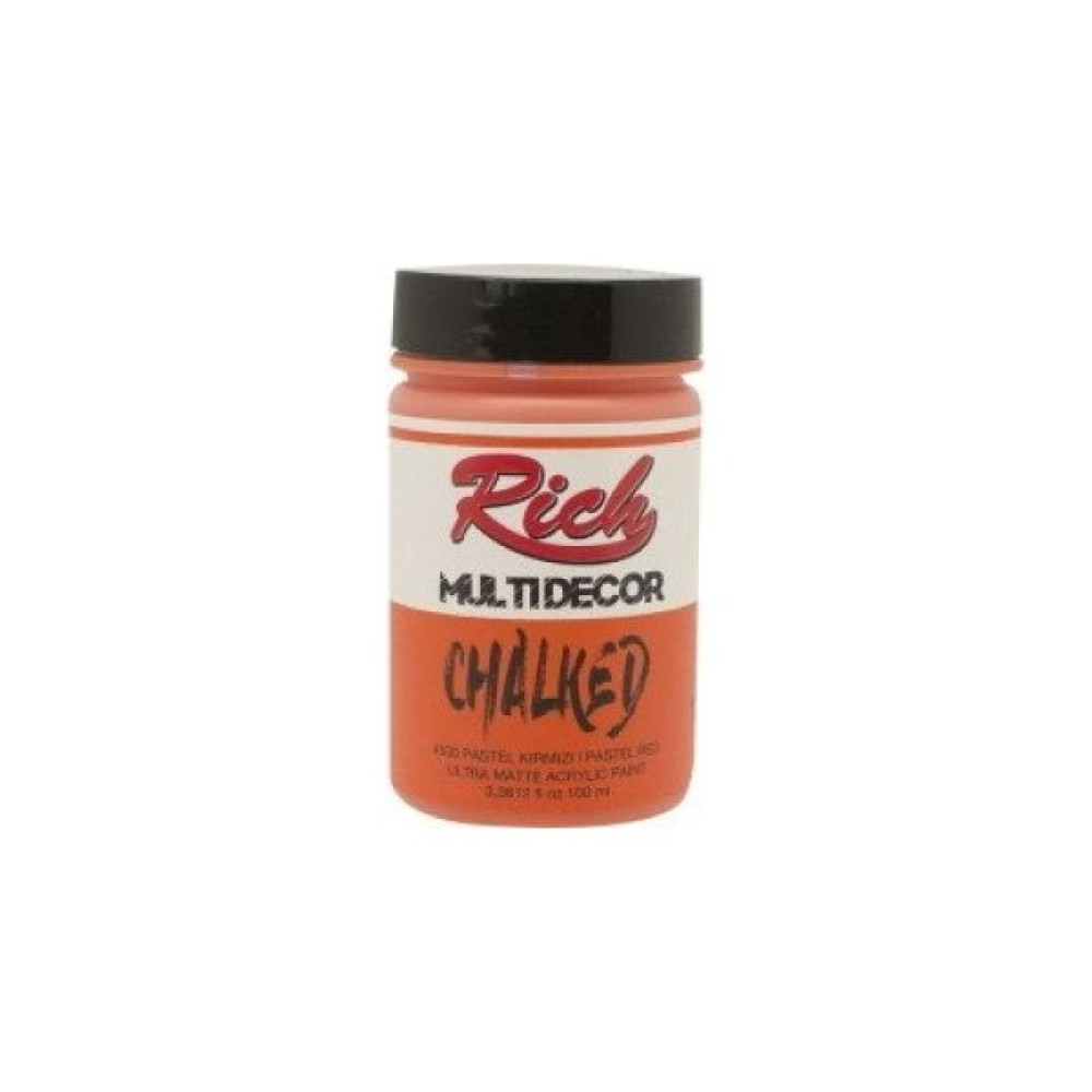 Tual Hobi Sanat Rich Multidecor Chalked 4530 Pastel Kırmızı 100ML Akrilik Boya Fiyatı
