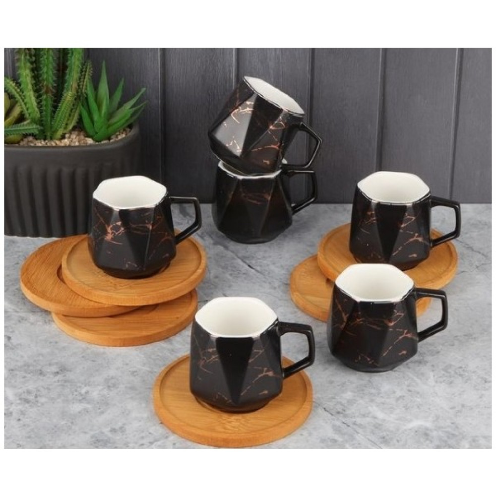 Tub 6 Kişilik Kahve Fincan Takımı Renkli 10838-11.5 Fincan / Bardak / Kahve Takımı Fiyatı