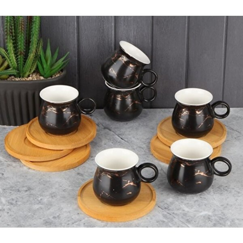 Tub 6 Kişilik Kahve Fincan Takımı Renkli 28520-11.5 Fincan / Bardak / Kahve Takımı Fiyatı