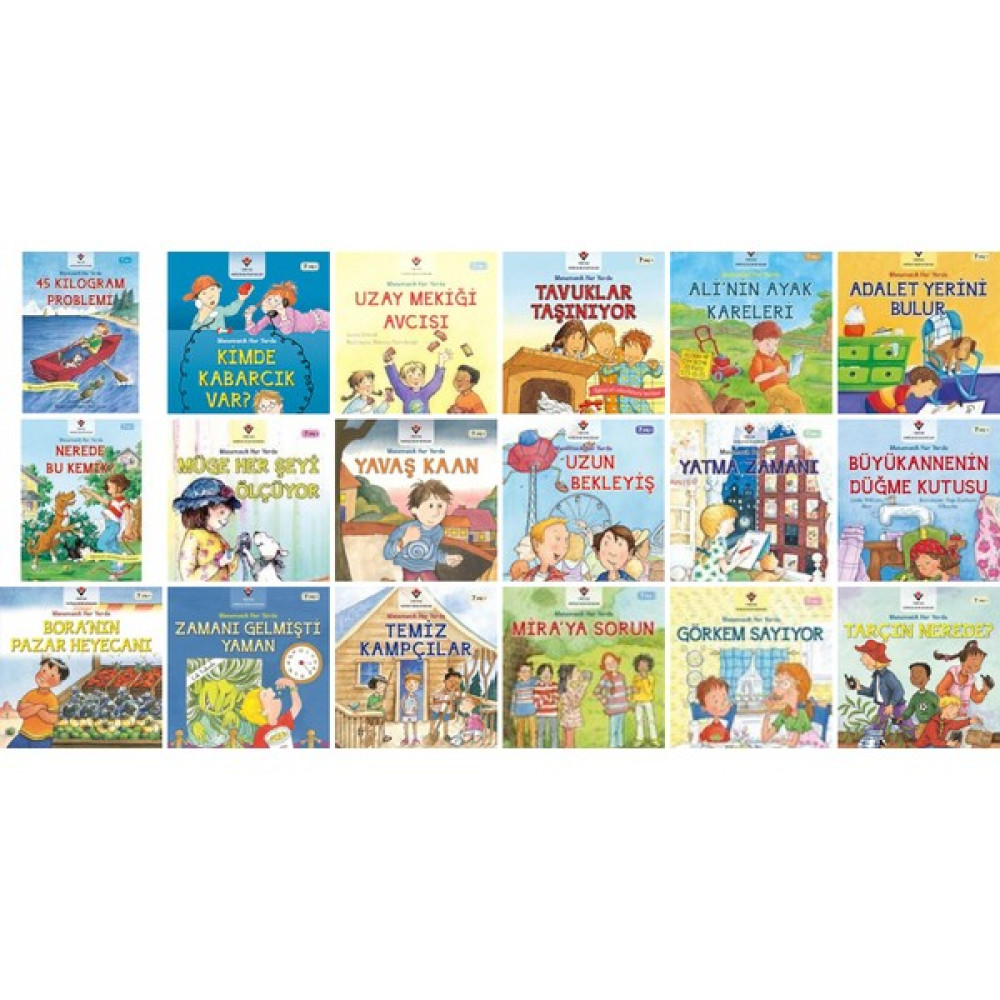 Tübitak Matematik Her Yerde 16 Kitap Set (7+ Yaş)) Zihinsel Gelişim Kitapları Fiyatı