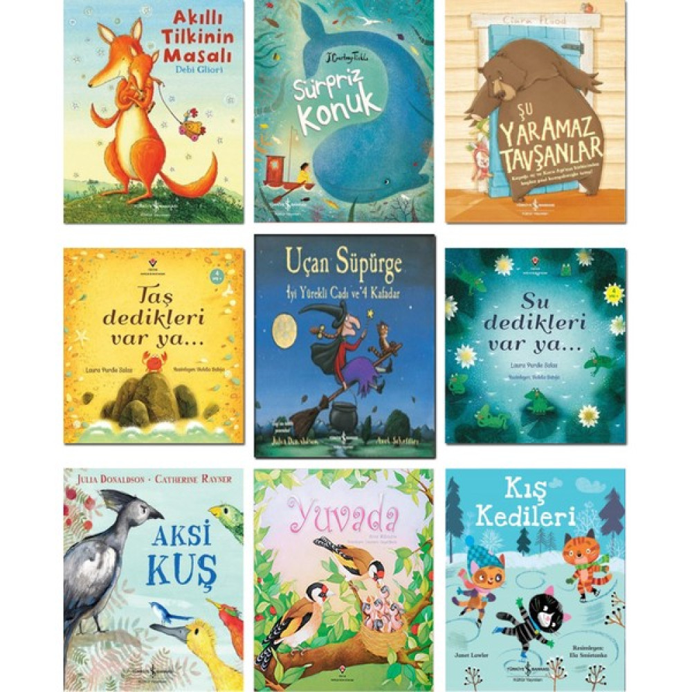 Tübitak Yayınları - Akıllı Tilkinin Masalı + Sürpriz Konuk + Şu Yaramaz Tavşanlar + Taş Dedikleri Var Ya + Uçan Süpürge + Su Dedikleri Var Ya + Aks... Çocuk Öykü Fiyatı