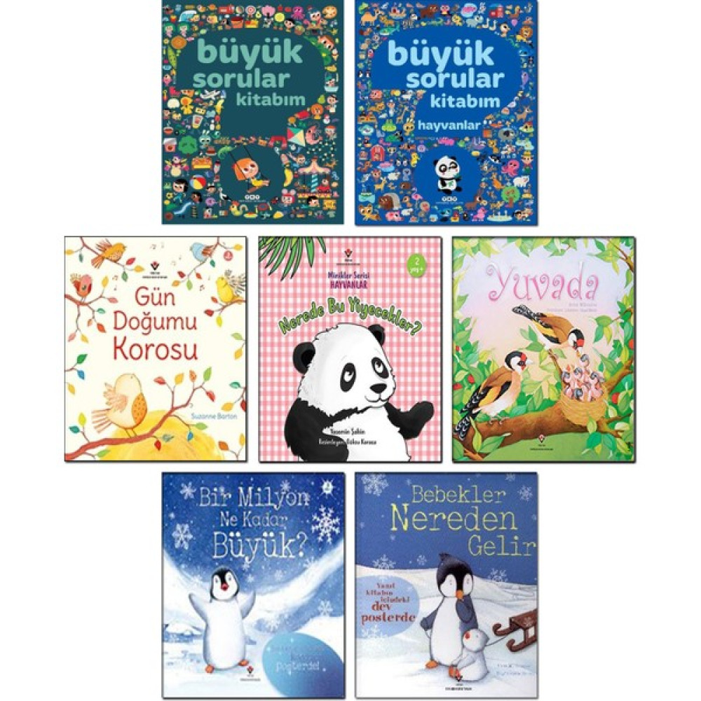 Tübitak Yayınları - Büyük Sorular Kitabım + Büyük Sorular Kitabım Hayvanlar + Nerede Bu Yiyecekler? + Gün Doğumu Korosu + Yuvada + Bir Milyon Ne Ka... Bilim & Teknik Fiyatı