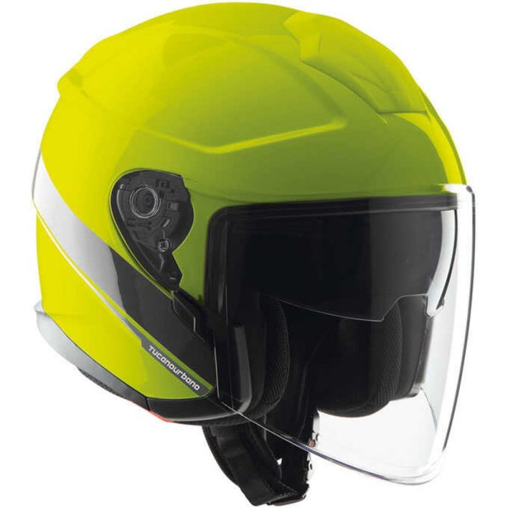 Tucano Urbano El Max Yarım Kask Neon Sarı Grafik - M Motorsiklet Kaskları Fiyatı