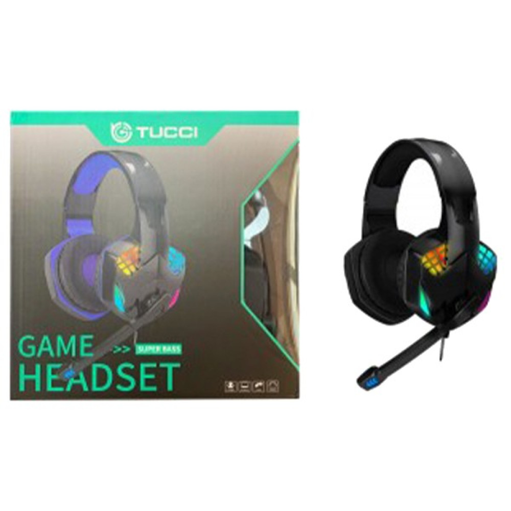 Tucci TC-G3000 Usb, Aux Mikrofonlu Işıklı Oyuncu Kulaklığı Kulak Üstü Kulaklık Fiyatı