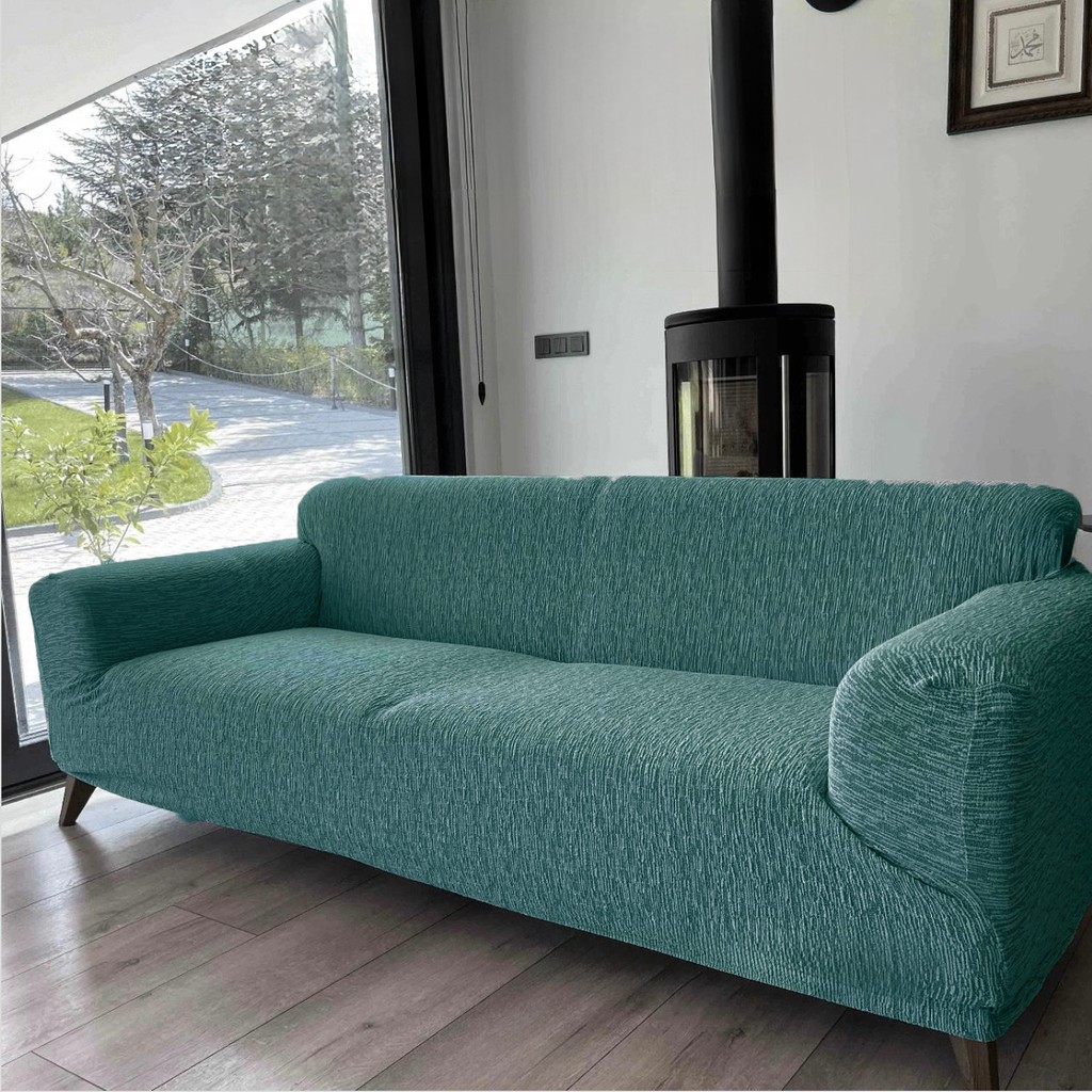 Tuchmall Jakarlı Koltuk Örtüsü , Kanepe Örtüsü ,Chester Örtüsü Koltuk Kılıfı 3 Kişilik Bir Adet - 185 x 230 cm - Mint Diğer Fiyatı