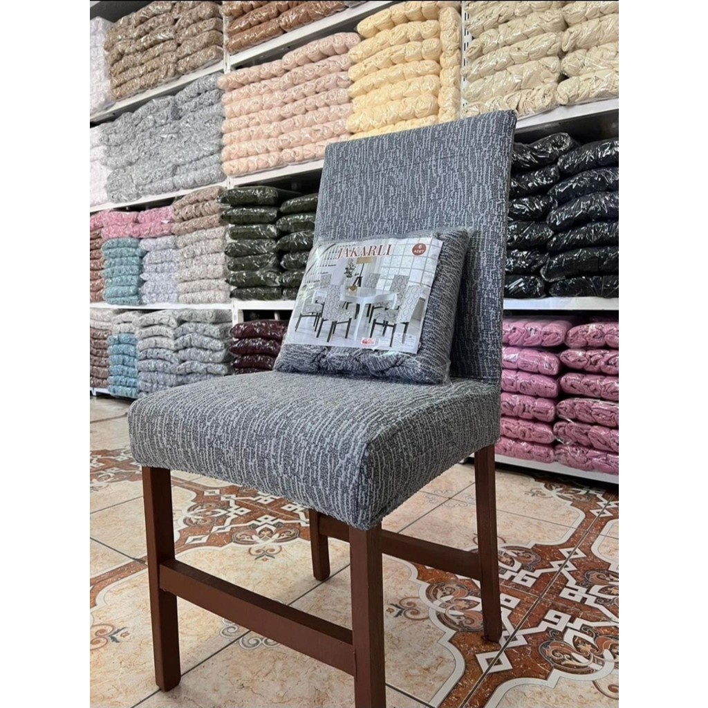 Tuchmall Sandalye Örtüsü Jakarlı Esnek Ve Lastikli 1 Adet Standart Sandalye Fiyatı
