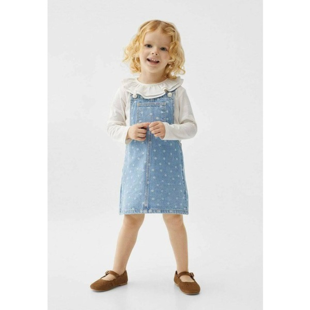 Tude Kids Yeni Sezon Kız Çocuk Kot Denim Jile/elbise Kız Çocuk Elbise Fiyatı