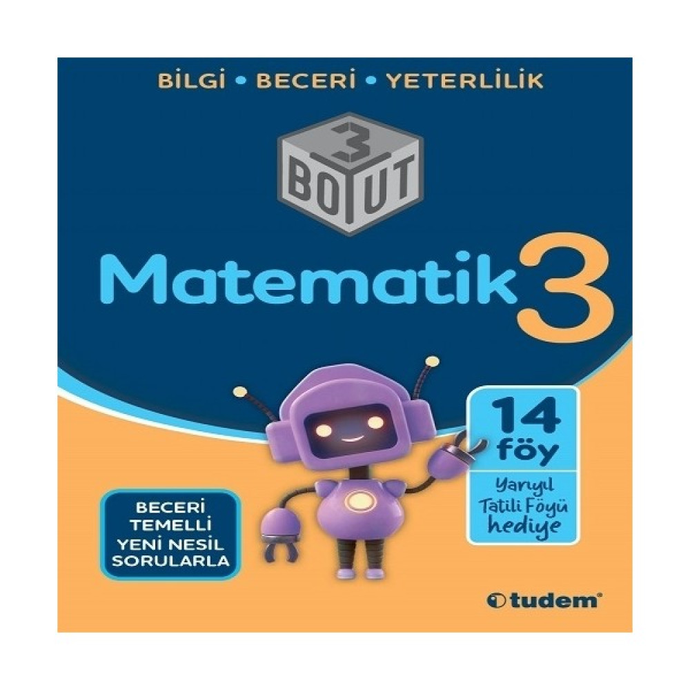 Tudem 3. Sınıf Matematik 3 Boyut Konu Anlatım Föyü Kaynak Kitapları Fiyatı