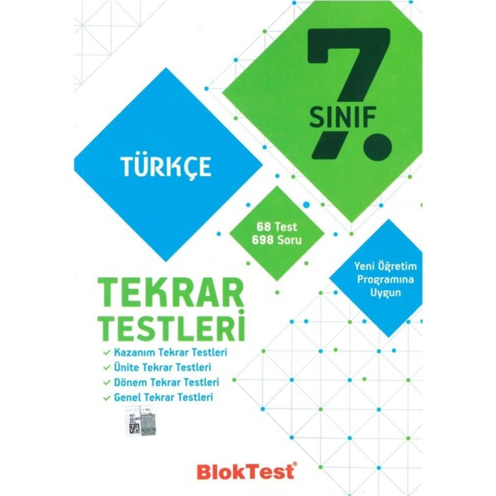 Tudem Bloktest 7. Sınıf Türkçe Tekrar Testleri 2019 Tüm Dersler Fiyatı