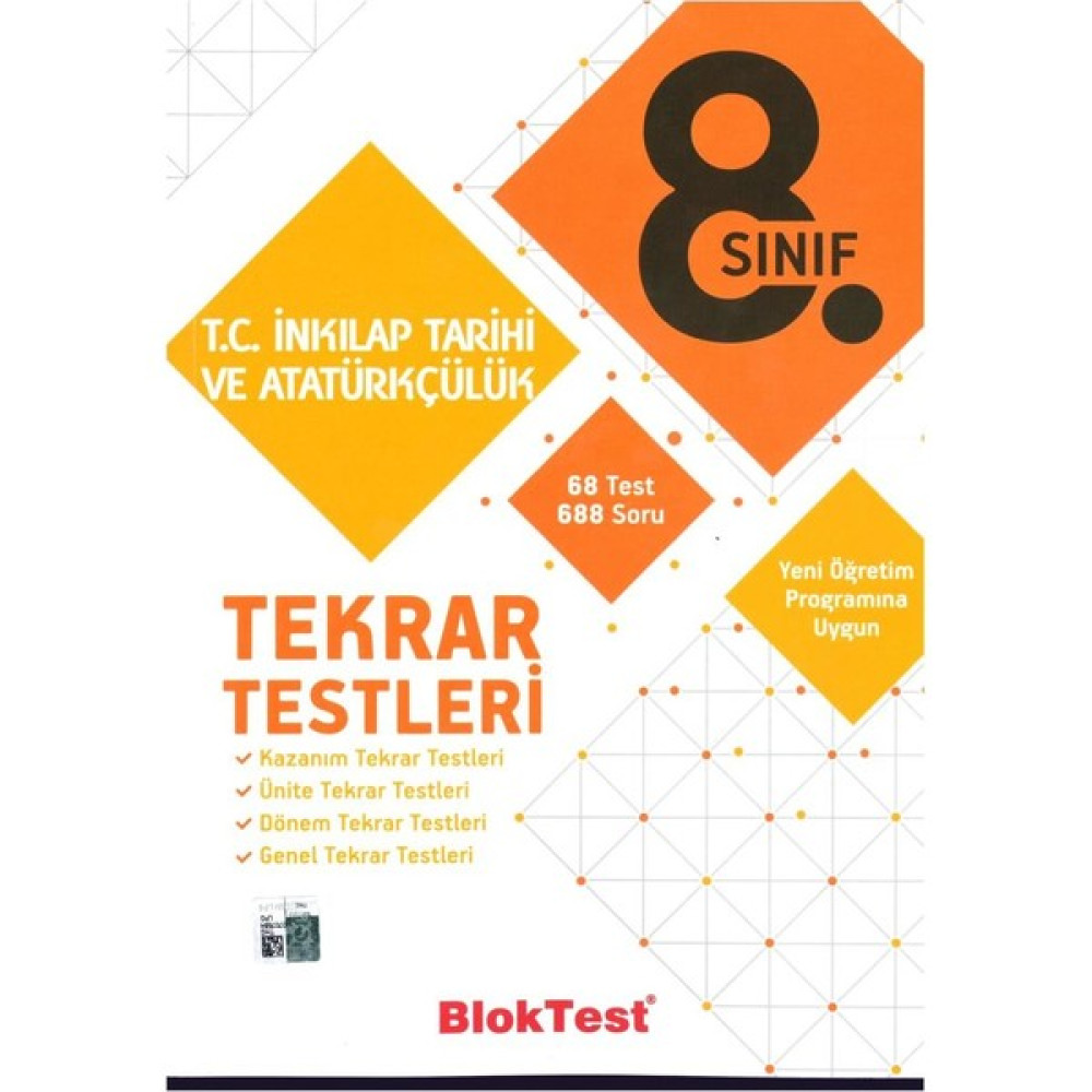 Tudem Bloktest 8. Sınıf İnkılap Tarihi Tekrar Testleri 2019 Tüm Dersler Fiyatı