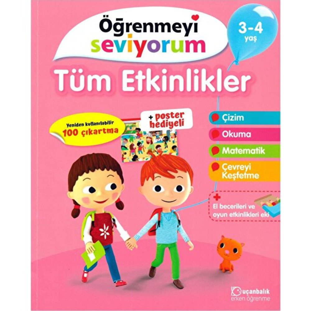 Tudem Uçanbalık Öğrenmeyi Seviyorum- Tüm Etkinlikler 3-4 Yaş 2019 Okul Öncesi Eğitici & Öğretici Kitaplar Fiyatı
