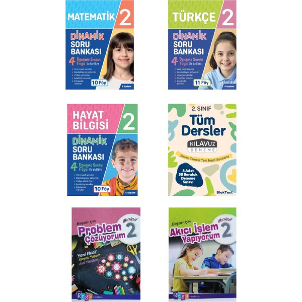 Tudem Yayınları 2. Sınıf Matematik Türkçe Hayat Bil.soru Deneme Problem Çözüyorum Akıcı Işlem Yapıyorum Tüm Dersler Fiyatı