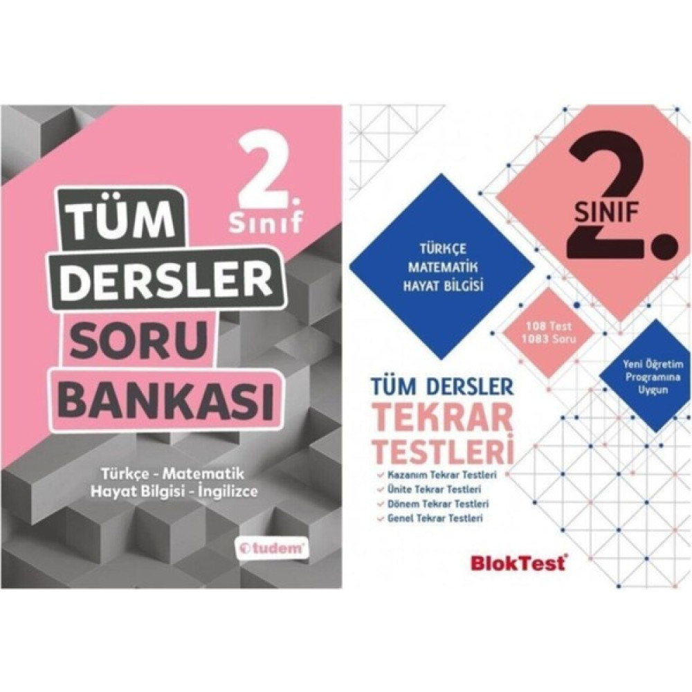 Tudem Yayınları 2.sınıf Tüm Dersler Soru Bankası + Bloktest Tekrar Testleri Tüm Dersler Fiyatı