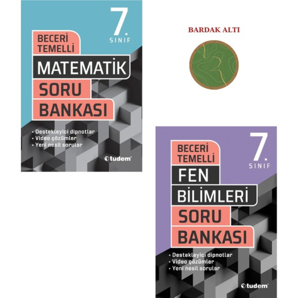 Tudem Yayınları 7. Sınıf Beceri Temelli Soru Bankası Mat-Fen Set 2 Kitap Temel Yeterlilik Testi (TYT) Fiyatı