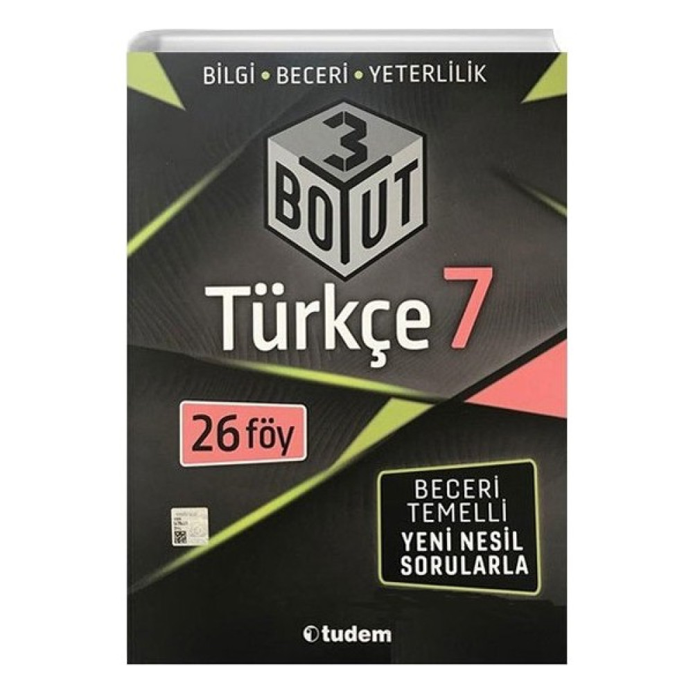 Tudem Yayınları 7.Sınıf Türkçe 3 Boyut Beceri Temelli Soru Bankası Türkçe Fiyatı