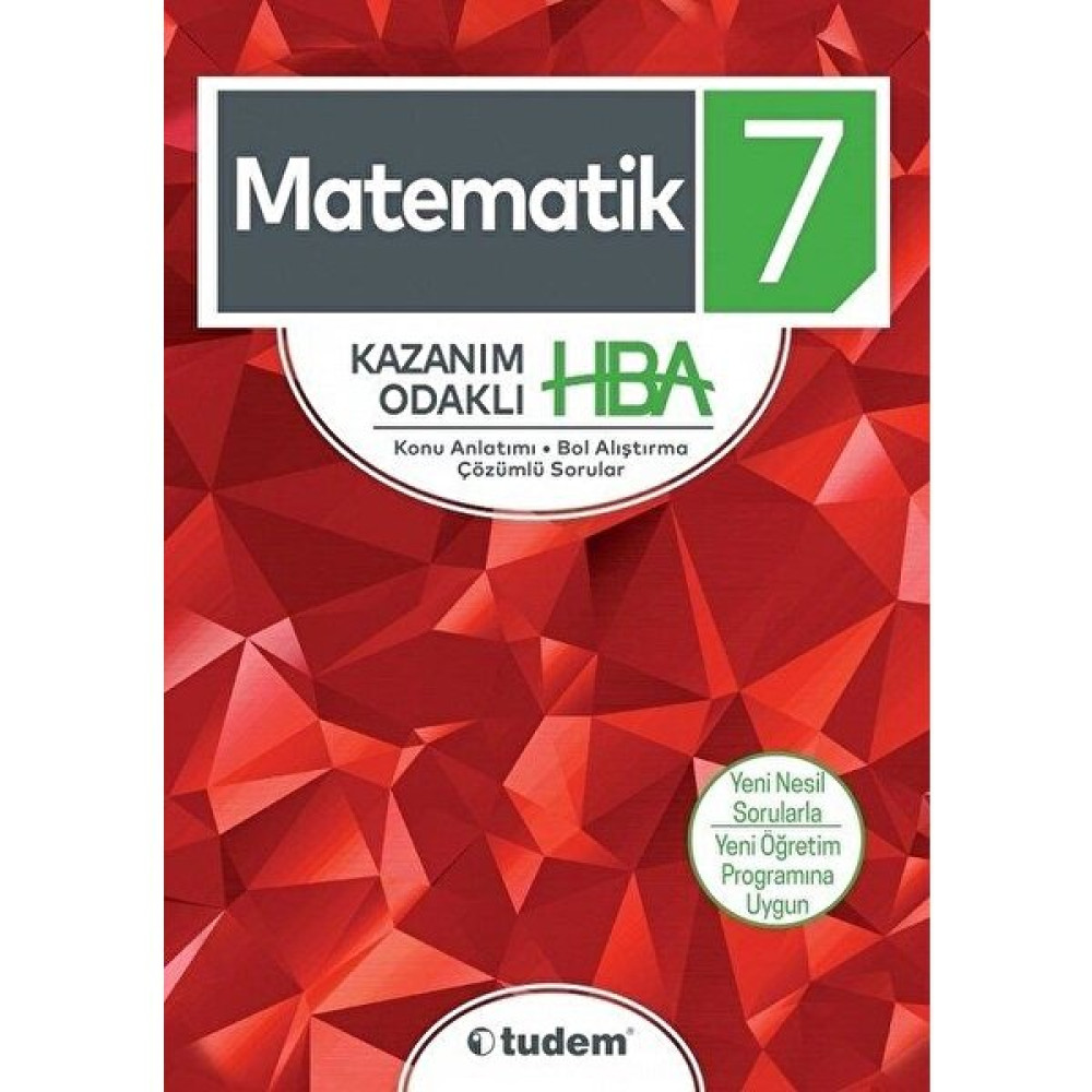 Tudem Yayınları Matematik 7 Kazanım Odaklı Hba Matematik Fiyatı