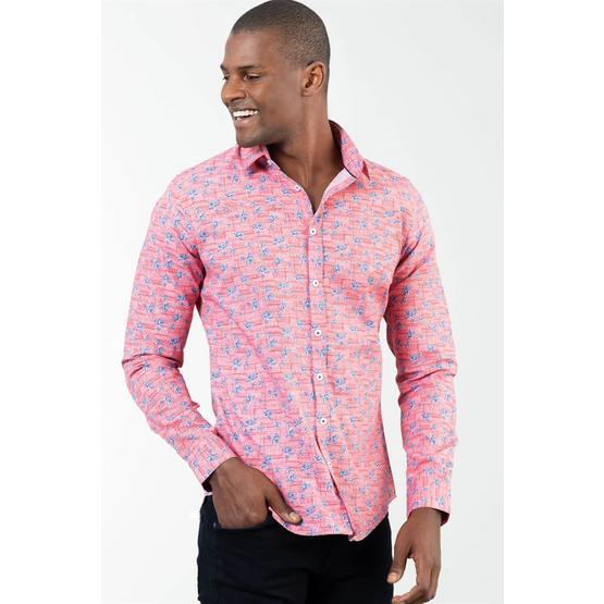 Tudors DR200013-654 Slim Fit Desenli Spor Erkek Gömlek Erkek Gömlek Fiyatı