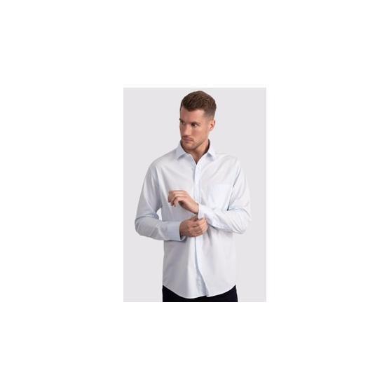 Tudors Klasik Fit Rahat Kesim Cotton Efekt Poplin Erkek Gömlek