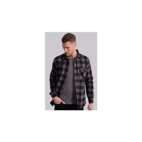 Tudors Klasik Fit Rahat Kesim Oduncu Kareli Unisex Gömlek