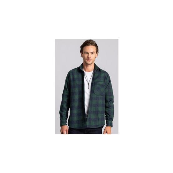 Tudors Klasik Fit Rahat Kesim Oduncu Kareli Unisex Gömlek