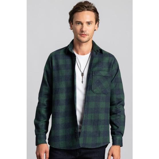 Tudors Klasik Rahat Kesim Kareli Oduncu Unisex Gömlek